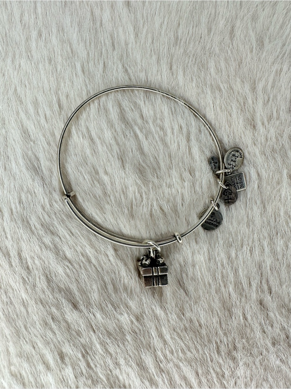 Alex & ani Christmas present charm expandable bracelet